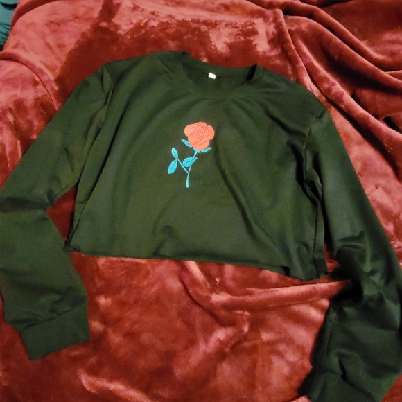 Long sleeve crop top - Picture 2 of 2